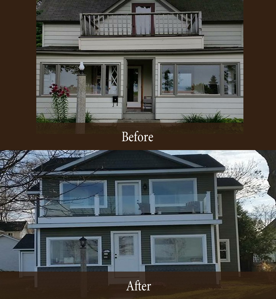 before and after home exterior - image