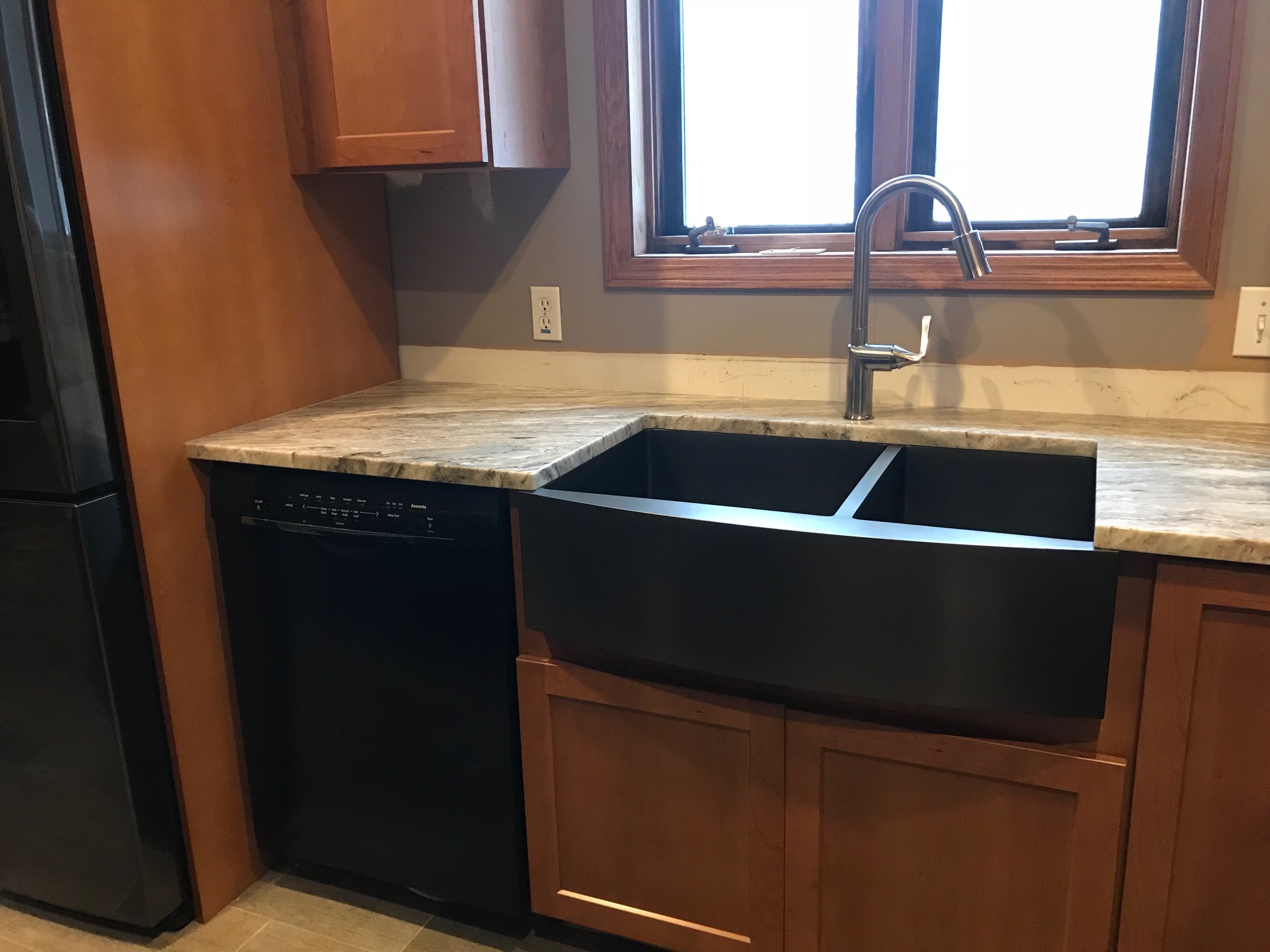 custom kitchen sink area after - image