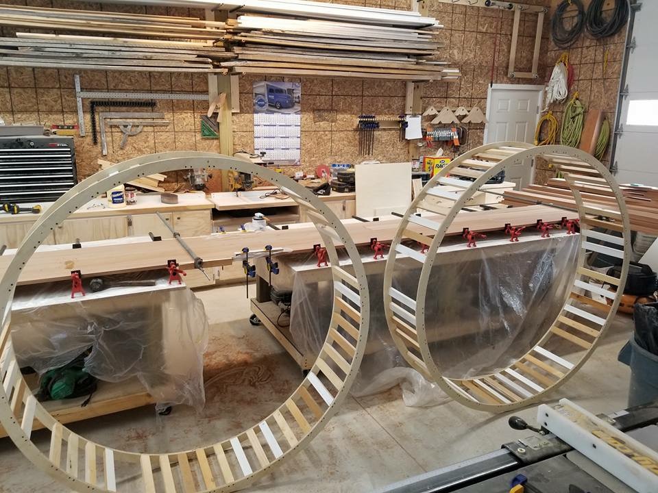 custom wood bar project - image