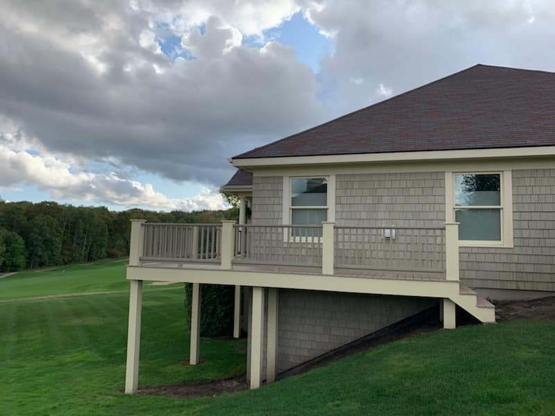 house before deck addition - image